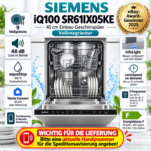 Siemens iq100 sr61ix05ke - iq100,